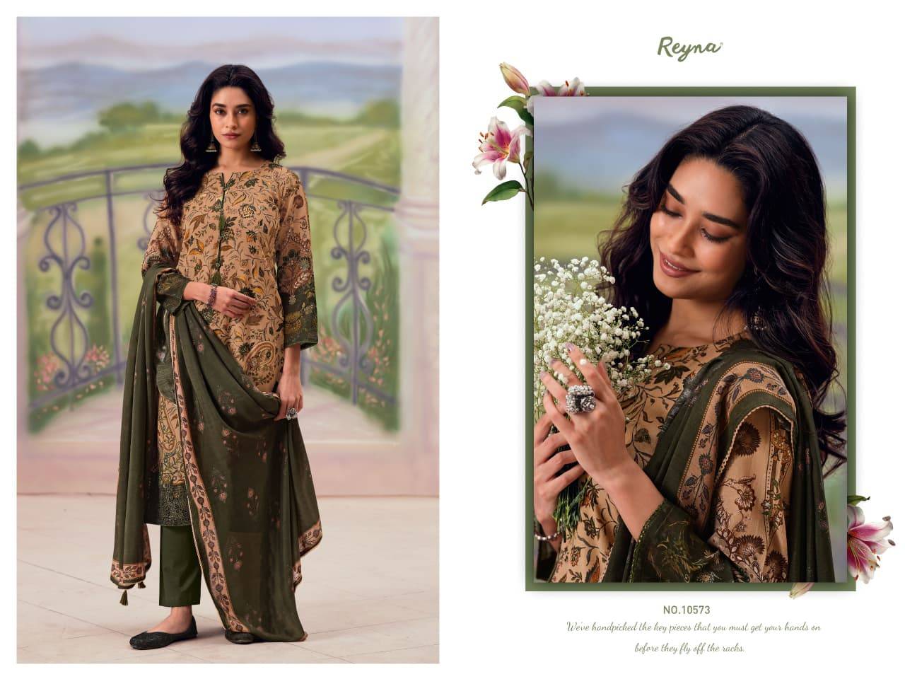 JUGNU By REYNA 10572 To 10575 Series Stylish Beautiful Colourful PURE BANARASI MUL Dresses At Wholesale Price